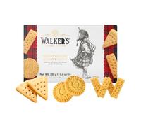 Walkers | Sablés Walkers Biscuits écossais Traditionnels au beurre Saveur Classique | Coffret cadeau de sablés assortis pour le thé et Petit-déjeuner, recette originale, ingrédients naturels - 250 g