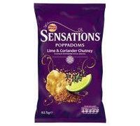 Walkers Sensations Poppadoms Lime & Coriander Chutney 82.5G by Walkers