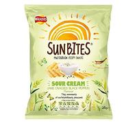 Walkers SunBites Wholegrain Snacks - Sour Cream & poivre noir concassé (28g) - Paquet de 2
