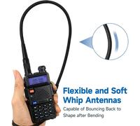 Walkie Talkie Antenna Dual Band Radio Antenna Portable Radio Antenna 27MHz SMA Two Way Radio Antenna for Ham Radio UV-82 UV-5R RT5R RA79 Quansheng Kenwood