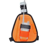 Walkie Talkie Chest Harness with Strap Compatible with Motorola Kenwood Midland Presiden Randy Two-Way Radio,Orange,BLACK ORANGE