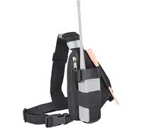 Walkie Talkie Chest Harness with Strap Compatible with Motorola Kenwood Midland Presiden Randy Two-Way Radio,Black,Practical