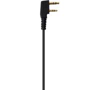 Walkie Talkie Earphone 2 Pin D-Shape Headset with PTT Microphone for UV-5R BF-888S UV-82HP TK250 TK-3160 TYT Radio (Pack of 2)