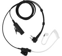 Walkie Talkie Earphone and Microphone Set,Transparent 2 Pin 2 Wire Sound Tube Radio Earphone with PTT Mic for CP200D GP300 GP2000 CLS1410 CLS1110 Radio