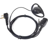 Walkie Talkie Earpiece D Shape Headset with PTT Mic Compatible with Midland 2 Pin for G6 G7 Pro G9 G12 M24 M48 M99 GXT250 GXT550 GXT650 Two Way Radio