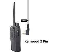 Walkie Talkie Earpiece,G-Shape Bodyguard 2 Pin Radio Headset for UV5R 888s UV-82HP BF-F8HP Kenwood Safety Radio with PTT Microphone and Earbuds (5pcs