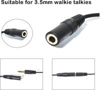 Walkie Talkie K 2 Pin to 3.5mm Audio Cable Headphone Adapter Compatible with UV5R 888S Kenwood TK-3501 TK-3701 Quansheng Retevis for Two Way Radio