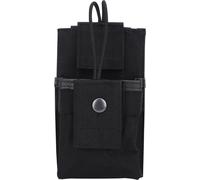 Walkie Talkie portable en nylon -Bag -Sac -Porte-radio -Valisette pour les sports de plein air Black