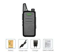 Walkie-Talkie Portable Wln Kd-C1 5w,1/2/3/4/5/6 Pièces,Station Radio Amateur Cb Pour Enfants,Émetteur-Récepteur Radio Uhf Rechargeable Par Usb - Type 1pc Black-Euro