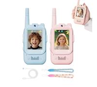 Walkie Talkies for Children Rechargeable, 2 Pack, Long-Range Call Capability, Features A High-Definition Camera, Built-in Voice Changer, Screen Display,for Indoor Outdoor Ages 3-12