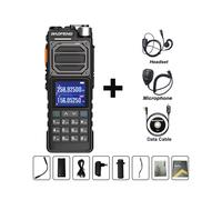 Walkie Update UV-25M High Powerful Tactical,Headset-MIC-Cable