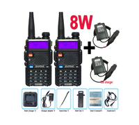 Walkie UV-5R FM Walki Talki UV5R, chargeur voiture 8W
