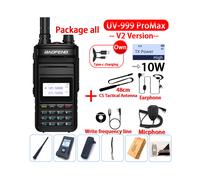 Walkie UV-999 Pro Max V2 10W,USB Plug,V2 Black all