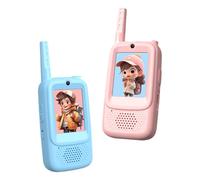 Walkie vidéo pour - Radio bidirectionnelle à écran HD, changeur de voix amusant, jouet durable pour , kit interactif longue distance, adget d'aventure portable Walkie | Outdoor Campe