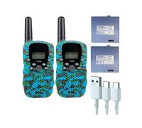 Walkie Walki Talki 2 pièces portable portable, camouflage B