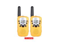Walkie Walki Talki 2 pièces portable portable, jaune