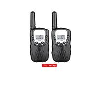 Walkie Walki Talki 2 pièces portable portable, noir