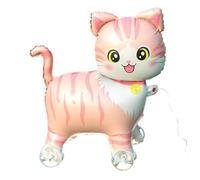 Walking Animal Balloons, 4D Standing Foil, Wheeled Pet Party Decoration