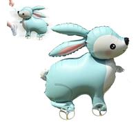Walking Animal Balloons, 4D Standing Foil, Wheeled Pet Party Decoration