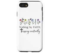 Walking by Faith Tripping Constantly Jesus Cross Christian Coque pour iPhone SE (2020) / 7/8