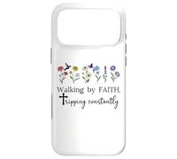 Walking by Faith Tripping Constantly Saved by Grace God Shed Coque pour iPhone 17 Pro Max