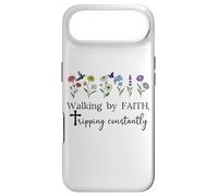 Walking by Faith Tripping Constantly Saved by Grace God Shed Coque pour iPhone Air