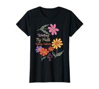Walking by Faith Tripping, des Femmes chrétiennes constamment drôles T-Shirt