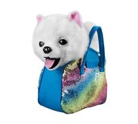 Walking Dog - 9.45 inches Electric Walking Dog Toy | Interactive Plush Puppy Companion | Realistic Children Toy for Boys Girls Teens Bedroom Dorm Travel Play