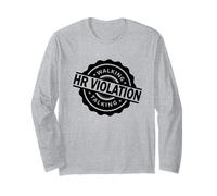 Walking HR Violation Shirt Funny Employee Collaborer Manche Longue