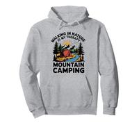 Walking in Nature is My Therapy Camping en Montagne en Plein air Sweat à Capuche