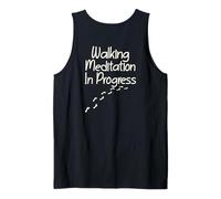Walking Meditation In Progress Mindful Footprints Love Yoga Débardeur