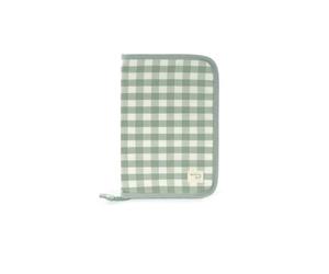 Walking Mum. Livre de naissance Remy - Housse porte-documents pour bébé avec poches transparentes et fermeture éclair - Couleur verte - Dimensions 19 x 28 x 1 cm.