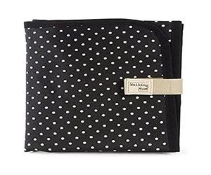 Walking Mum. Matelas à langer bébé Emily, design portable et pliable, facile à ranger dans le sac maternel. Couleur : noir. Dimensions : 18 x 27 x 4 cm.