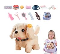 Walking Puppy Toy, Plush Electronic Dog Toy, Pet Backpack Toy for Kids, Walking Dog Toy for Kids Aged 3-8, Includes a Pet Backpack, and a Simulation Electric Plush Puppy for Engaging Playtime.