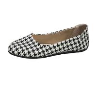 Walking Shoes Men Dames Couleur bloquant tête Ronde Impression Bouche Peu Profonde Fond Plat décontracté Confortable Grande Taille Chaussures Chaussures décontractées