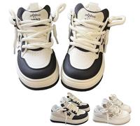 Walking Sneakers, Y2K Aesthetic Chunky Platform Sneakers, Walking S-neakers for Women (Black,40)