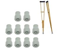 Walking Stick Rubber Tips, 10PCS Rubber Buffer Crutch Tips Replacement Non Slip Cane Tip Protector 22mm Inner Trekking Pole Ferrules Hiking Poles Replacement Caps Crutch Ends