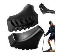 Walking Stick Tips - 5.5x3.2x2.5cm with 11mm Inner Diameter | Set of 2 Foot Covers | Hiking Stick Replacement Protectors for Outdoor Walking Snow Trekking Pole Tips