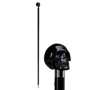 WALKING STICKS Canne de marche décorative à la main élégante pour homme, poignée British Dandy, cérémonie de mariage, luxe tendance, style tête de mort noir