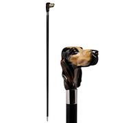 Walking Sticks Canne de marche élégante pour homme avec poignée en poudre marbre, décorée, style Country Dandy, cérémonie de mariage de haute qualité, style chien