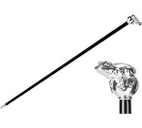 Walking Sticks Canne Marche Argent 925 Élégant Luxe Grip British Country Dandy Cérémonie Mariage Gala Luxury, Bâton de Marche Élégant Argent 925 Luxe Poignée Grenouille
