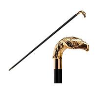 Walking Sticks Canne Marche Or 24k Élégant Luxe Grip British Country Dandy Cérémonie Mariage Gala Luxury, Bâton de Marche Élégant Or 24k Luxe Poignée Lion