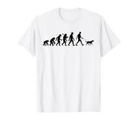 Walking The Dog Evolution pour propriétaire de Chiot Amusant T-Shirt Graphique avec Valeur