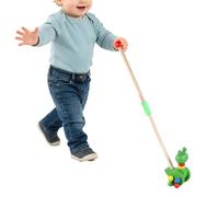 Walking Toy | Wooden Animal Pull Along Cartoon Walker