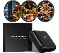 Walking Way 40.5MM Lot de Filtre Etoile 4+6+8 Points, 3 Pièces Filtre à Étoile Effet Scintillant Star Filter avec Une Boîte de Filtre, Verre Optique avec Cadre Ultra Fin