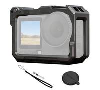 Walking Way Cadre de protection en alliage d'aluminium pour DJI Osmo Action 6 Accessoires d'appareil photo, cage de protection à dégagement rapide avec vis de 6,35 mm, griffe et capuchons d'objectif