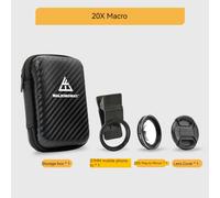 Walking Way-Objectif Partenaires pour téléphone portable,4K,20X,40X,37mm,photographie en gros plan,objectif Partenaires HD professionnel pour smartphone - Type 20X Filter Set A