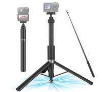 Walking Way Perche à selfie - 165 cm - Pliable automatiquement - Perche invisible pour DJI Osmo Action 6/Nano, Throwpod stable pour vlogging et photographie de voyage