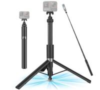 Walking Way Perche à selfie - 165 cm - Pliable automatiquement - Perche invisible pour Insta360 Ace/Ace Pro/2/X5/X4 Air, Throwpod stable pour vlogging et photographie de voyage