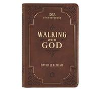 Walking with God Devotional - Brown Faux Leather Daily Devotional for Men & Women 365 Daily Devotions